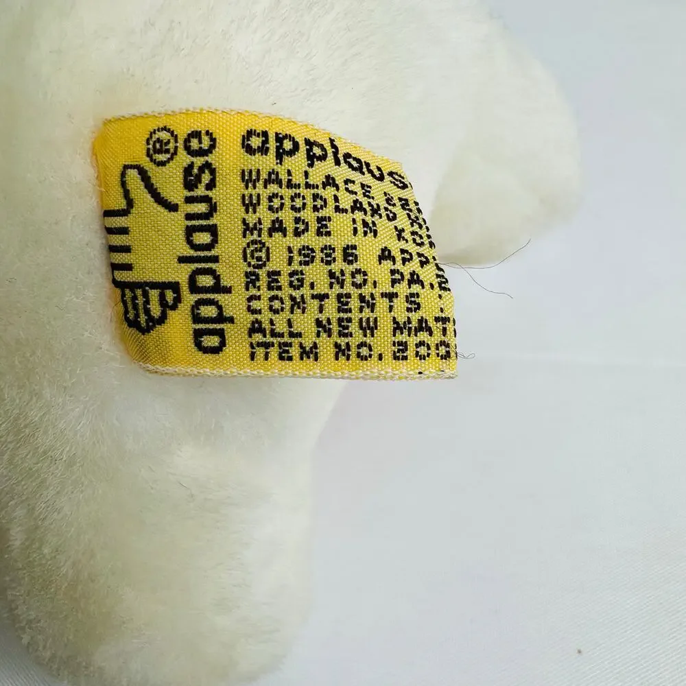 5 for $25| Applause 1986 I Love You Mini‎ White Teddy Bear 6